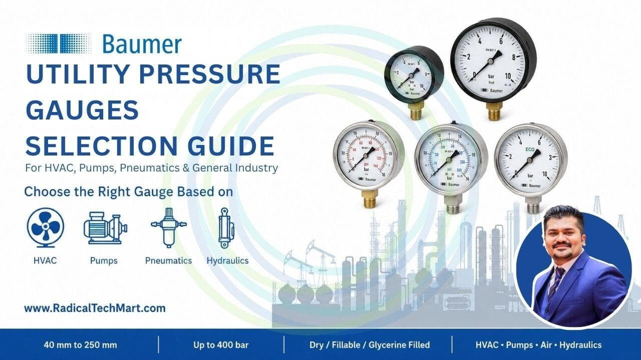 Baumer Utility Pressure Gauges | Selection Guide